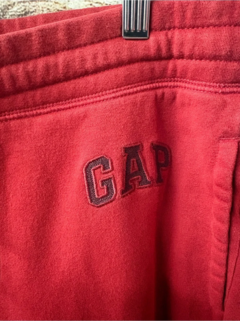 😍GAP Red Pull-On Joggers with Drawstring
